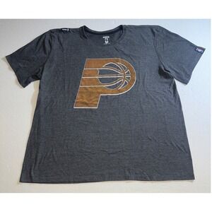 UNK Indiana Pacers NBA T-Shirt Mens 2XL Heather Gray Short Sleeve Graphic Tee